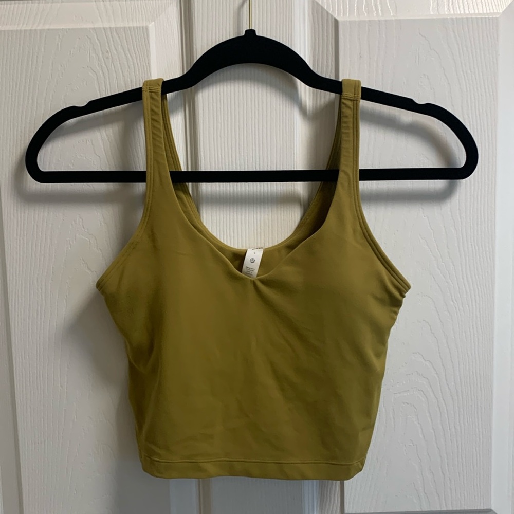 Size 4 Lululemon crop bra in great condition.
